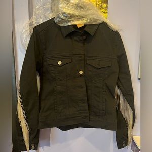 Western Denim Fringe Jacket